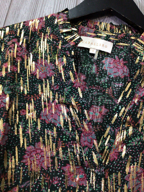 Caballero Metallic Top Size Small